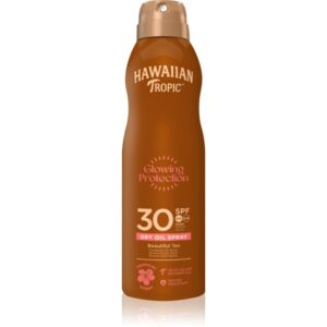 Hawaiian Tropic Glowing Protection Dry Oil Spray Spray de ulei uscat de bronzat SPF 30 180 ml-Țena