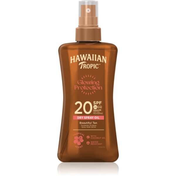 Hawaiian Tropic Glowing Protection Dry Oil Spray gel cu protectie solara hidratant SPF 20 200 ml-ro