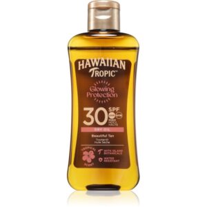 Hawaiian Tropic Glowing Protection Dry Oil ulei de bronzat pentru piele uscata SPF 30 100 ml-Țena
