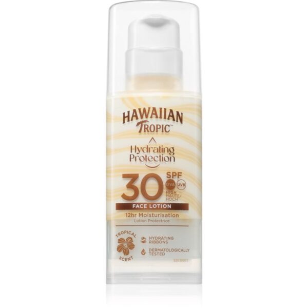 Hawaiian Tropic Hydrating Protection Face Lotion crema de soare pentru fata SPF 30 50 ml-Țena