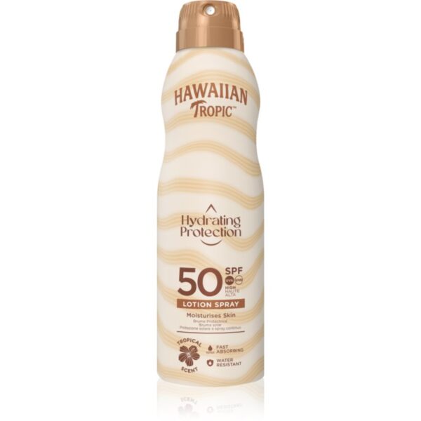 Hawaiian Tropic Hydrating Protection Lotion Spray spray solar SPF 50 220 ml-Țena
