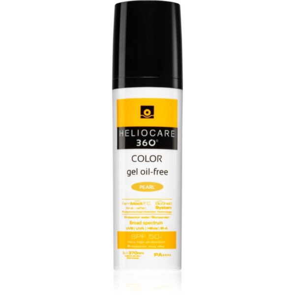 Heliocare 360° Color Gel Oil-Free gel protector nuanțator SPF 50+ culoare Pearl 50 ml-ro