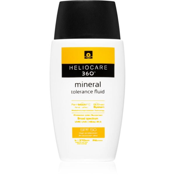 Heliocare 360° Mineral Tolerance Fluid fluid protector cu minerale pentru fata SPF 50 50 ml-ro
