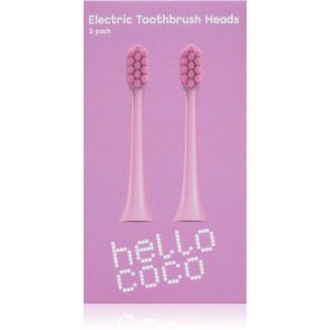Hello Coco Electric Toothbrush Heads Pink capete de schimb pentru periuta de dinti 2 buc-ro
