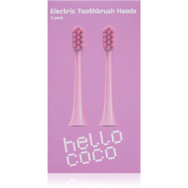 Hello Coco Electric Toothbrush Heads Pink capete de schimb pentru periuta de dinti 2 buc-ro