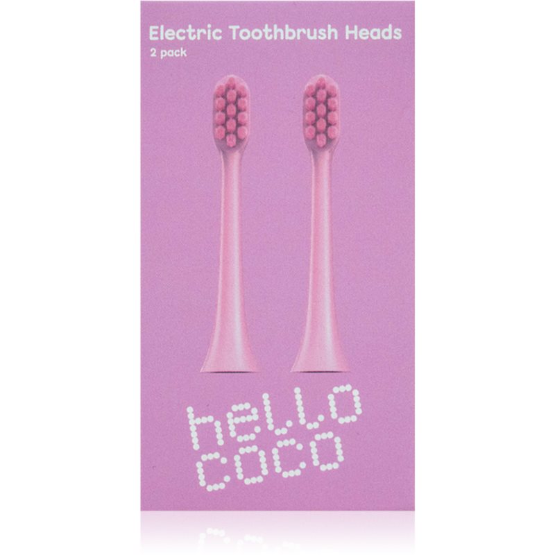 Hello Coco Electric Toothbrush Heads Pink capete de schimb pentru periuta de dinti 2 buc-ro