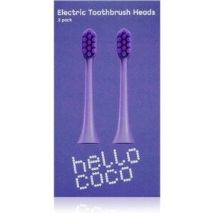 Hello Coco Electric Toothbrush Heads Purple capete de schimb pentru periuta de dinti 2 buc-ro