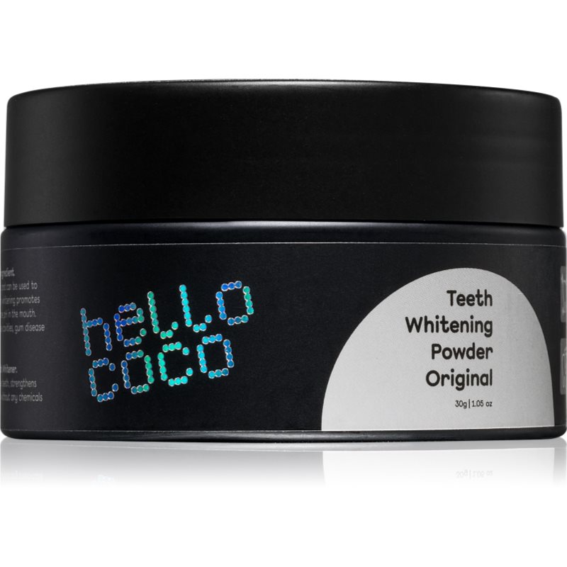 Hello Coco Original cărbune activ pentru albirea dinților 30 g-Țena