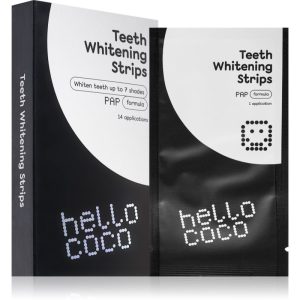 Hello Coco PAP+ Teeth Whitening Strips benzi pentru ablirea dintilor pentru dinti 14 buc-Țena