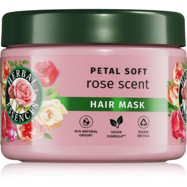 Herbal Essences Rose Scent Petal Soft mască nutritivă pentru păr foarte uscat 300 ml-ro