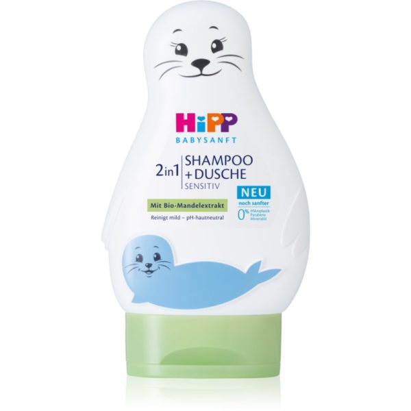 Hipp Babysanft Sensitive sampon pentru copii pentru corp si par Seal 200 ml-ro