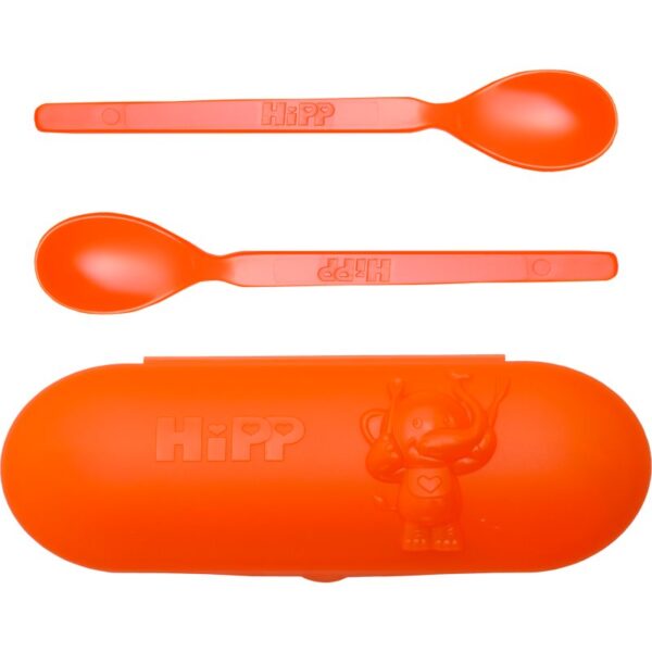 Hipp Spoons Set serviciu de masă pentru călătorii Orange-Țena