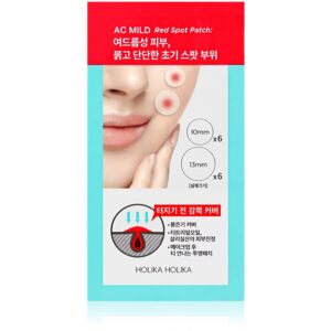 Holika Holika AC Mild Red Spot plasturi pentru piele problematică impotriva acneei 12 buc-Țena