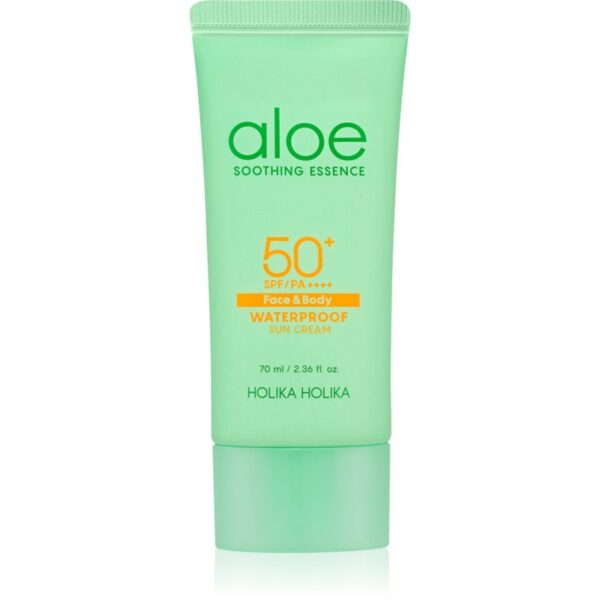 Holika Holika Aloe Soothing Essence crema pentru protecție solară rezistenta la apa SPF 50+ 70 ml-Țena