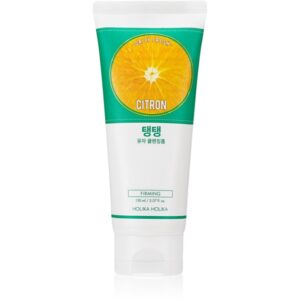 Holika Holika Daily Fresh Citron spuma exfolianta pentru curatare pentru ten gras și mixt 150 ml-Țena