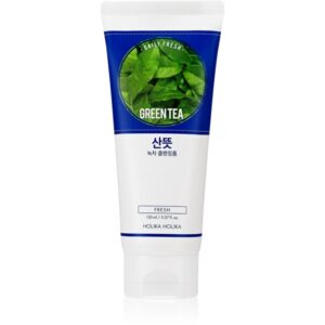 Holika Holika Daily Fresh Green Tea spuma de curatare ce echilibreaza excesul sebum cu ceai verde 150 ml-Țena