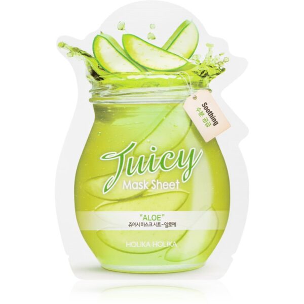 Holika Holika Juicy Mask Sheet Aloe mască textilă calmantă 20 ml-Țena