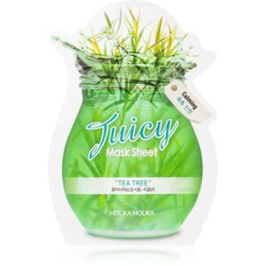 Holika Holika Juicy Mask Sheet Tea Tree masca pentru celule impotriva imperfectiunilor pielii cauzate de acnee 20 ml-Țena