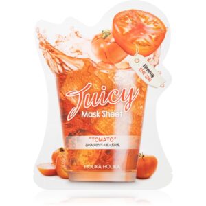 Holika Holika Juicy Mask Sheet Tomato mască textilă pentru contururile faciale