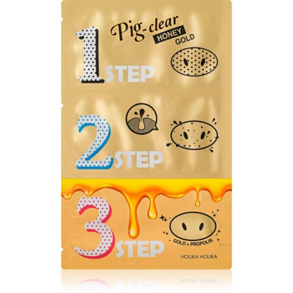 Holika Holika Pig Nose Honey Gold patch-uri de curatare a prilor de pe nas 1 buc-Țena