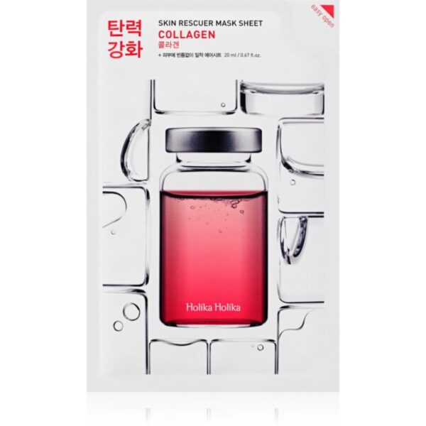 Holika Holika Skin Rescuer Collagen masca de celule cu efect de fermitate cu colagen 20 ml-Țena
