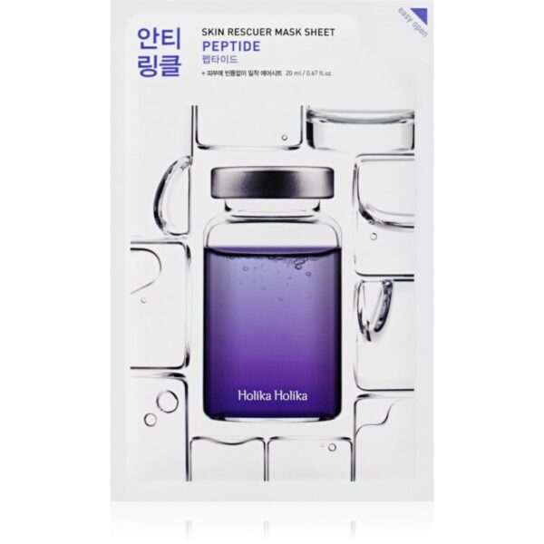 Holika Holika Skin Rescuer Peptide mască textilă revitalizantă cu peptide 20 ml-ro