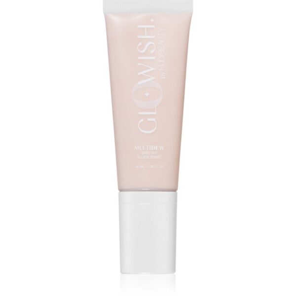 Huda Beauty Glo Wish Multidew make up hidratant pentru strălucirea și netezirea pielii culoare 00 Porcelain 40 ml-Țena