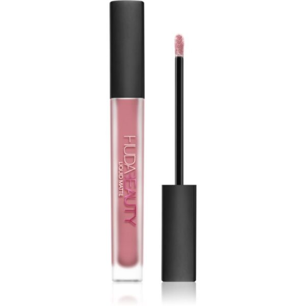 Huda Beauty Liquid Matte Lipstick Ultra-Comfort ruj cu persistenta indelungata cu efect matifiant culoare Perfectionist 4