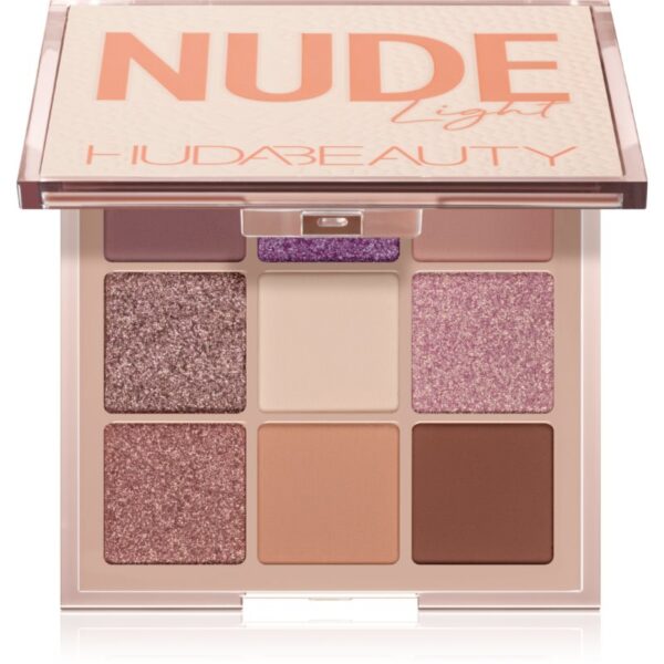 Huda Beauty Nude Obsessions paletă cu farduri de ochi culoare Nude Light 34 g-ro