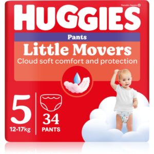 Huggies Little Movers Pants scutece de unică folosință tip chiloțel 12-17 kg 34 buc-Țena
