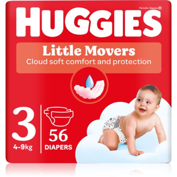 Huggies Little Movers Ultra Comfort scutece de unică folosință Jumbo 4 - 9 kg 56 kg-Țena