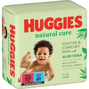 Huggies Natural Care servetele pentru curatare 3x56 buc-ro