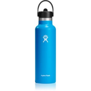 Hydro Flask Standard Mouth Straw Cap sticlă termos culoare Blue 621 ml-ro