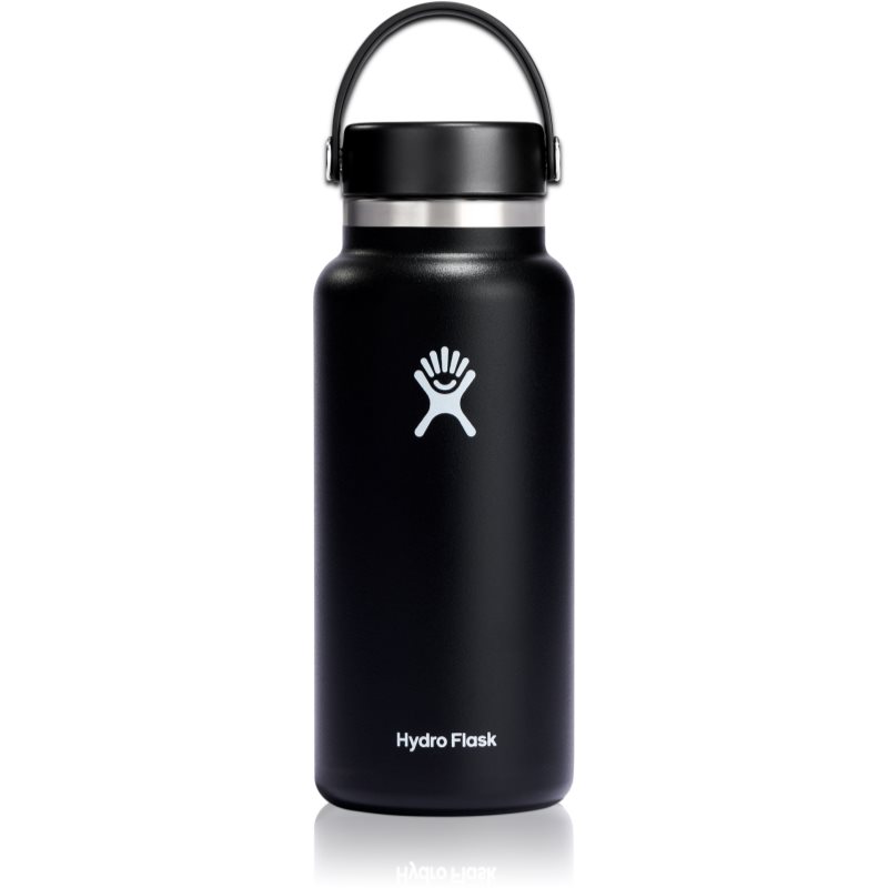 Hydro Flask Wide Mouth Flex Cap sticlă termos culoare Black 946 ml-ro