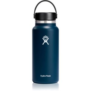 Hydro Flask Wide Mouth Flex Cap sticlă termos culoare Dark Blue 946 ml-ro