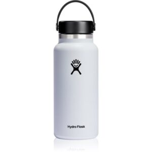 Hydro Flask Wide Mouth Flex Cap sticlă termos culoare White 946 ml-ro