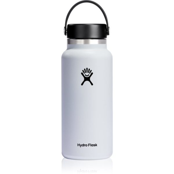 Hydro Flask Wide Mouth Flex Cap sticlă termos culoare White 946 ml-ro