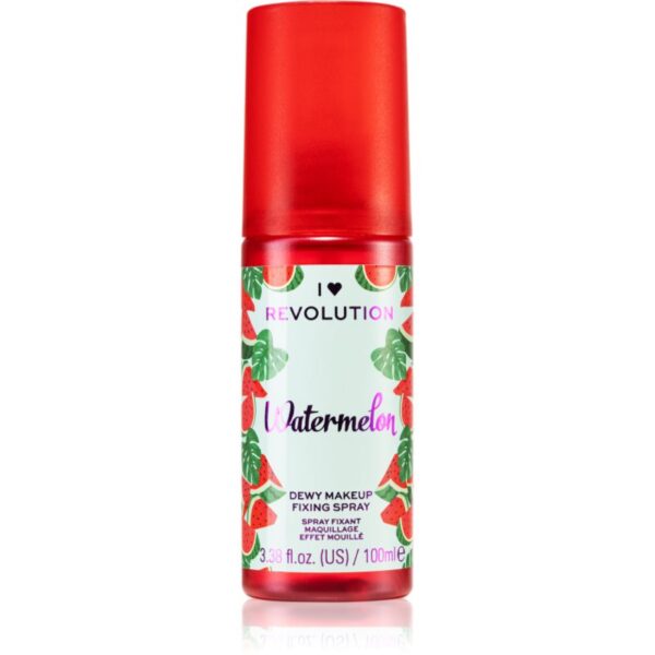 I Heart Revolution Fixing Spray spray pentru fixare și strălucire cu parfum Watermelon 100 ml-ro