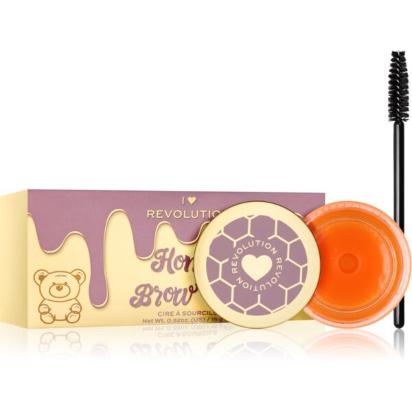 I Heart Revolution Honey Bear ceară de fixare pentru sprâncene cu pensula 15 g-ro