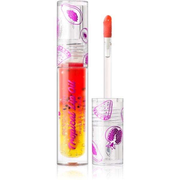 I Heart Revolution Tasty Tropical ulei nuanțator pentru buze pentru hidratare si stralucire culoare Papaya 3