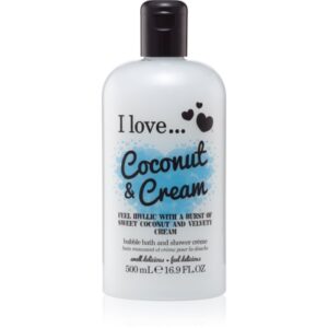 I Love Coconut & Cream Ulei gel de duș și baie 500 ml-ro