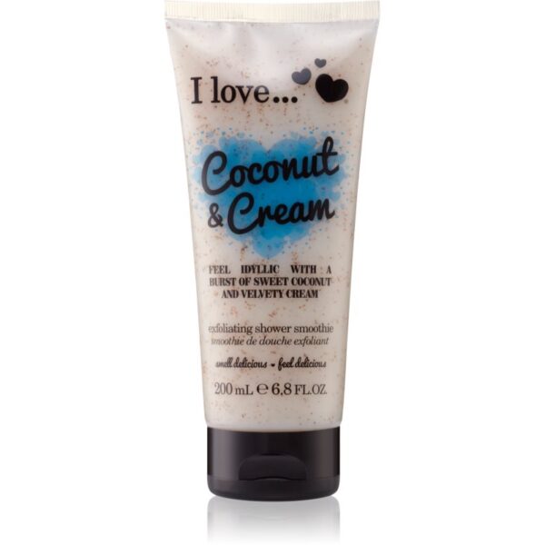 I Love Coconut & Cream gel de dus exfoliant 200 ml-ro