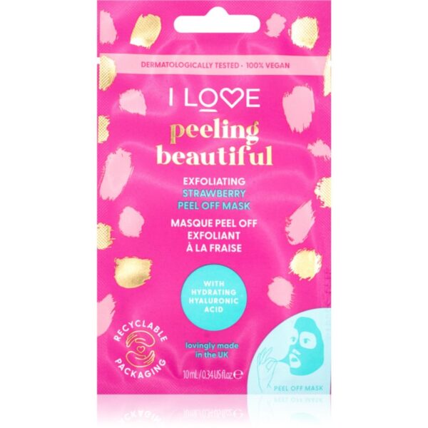 I Love Peeling Beautiful masca faciala exfolianta cu efect de exfoliere 10 ml-ro
