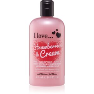 I Love Strawberries & Cream cremă de duș și baie 500 ml-ro