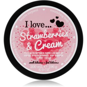 I Love Strawberries & Cream unt pentru corp 200 ml-ro