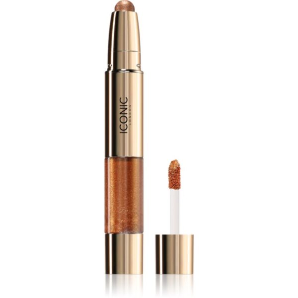 ICONIC London Glaze Crayon umbre de pleoape cu sclipici culoare Lava 5.14 g-ro