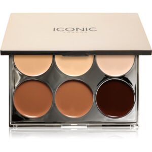 ICONIC London Multi-Use Sculpting Palette paleta pentru fata multifunctionala faciale 6x2 g-Țena
