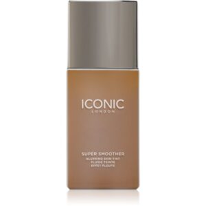 ICONIC London Super Smoother Blurring Skin Tint machiaj ușor de hidratare culoare Warm Deep 30 ml-Țena