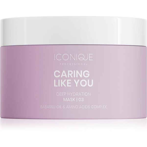 ICONIQUE Professional CARING LIKE YOU Deep Hydration mască de hidratare profundă pentru păr uscat și deteriorat 200 ml-ro
