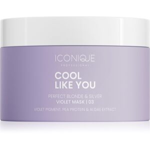 ICONIQUE Professional COOL LIKE YOU Perfect Blonde & Silver Violet Masca de par neutralizeaza tonurile de galben 200 ml-Țena